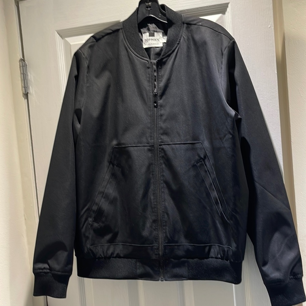 Topman Medium lined Black Spring Weight Jacket NWOT